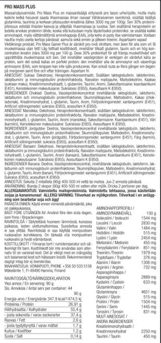 ASL Pro Mass Plus Massanlisääjä 1KG Mansikka