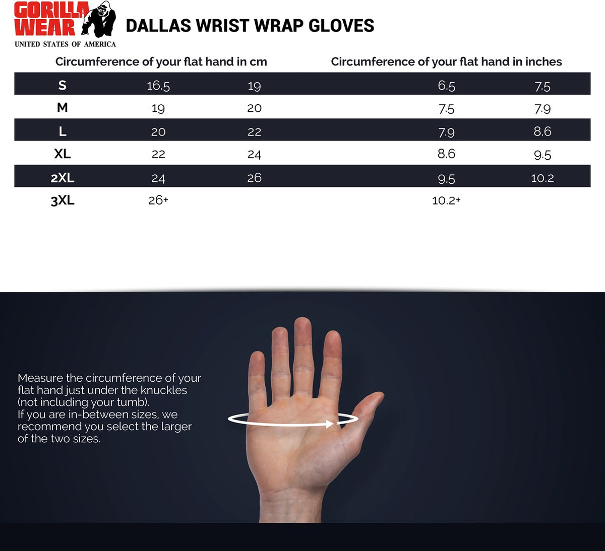 GORILLA WEAR Dallas Wrist Wrap Gloves Sininen