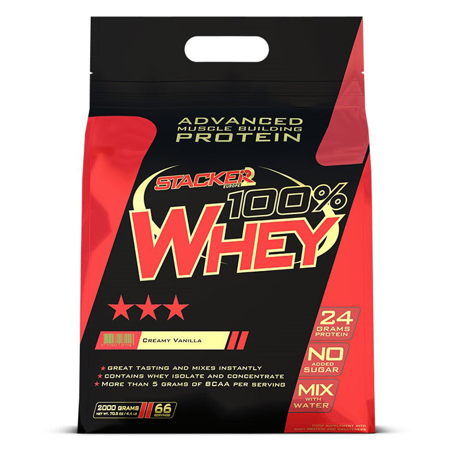 STACKER2 100% WHEY -Proteiini CREAMY VANILLA 2KG