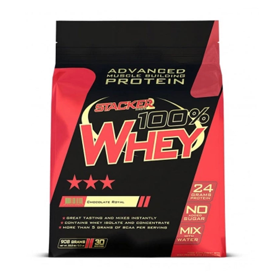 STACKER2 100% WHEY -Proteiini CHOCOLATE ROYAL 908G