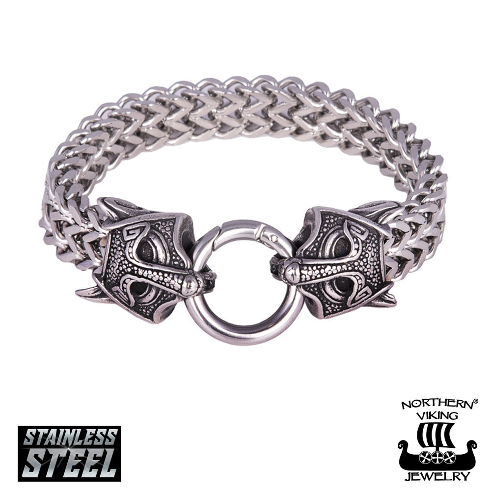 Rannekoru Northern Viking Jewelry "Guardian Wolf"