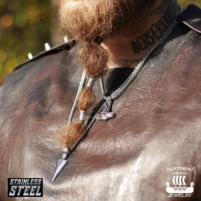 Northern Viking Jewelry®-Kaulakoru "6 mm Ankkuriketju + Viking Spear