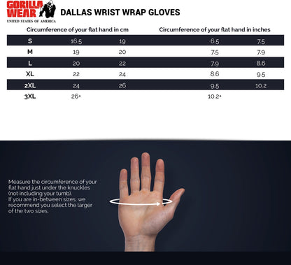 GORILLA WEAR Dallas Wrist Wrap Gloves Sininen